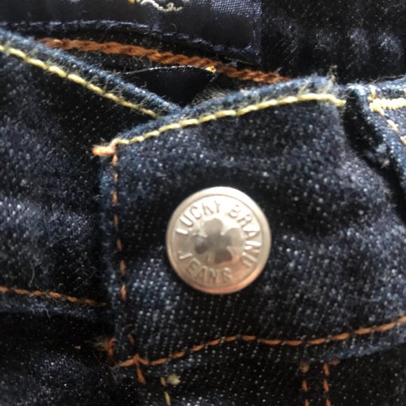 Lucky Brand Denim Blue Jeans Butterfly Embroidered 3T NWOT - Picture 6 of 8